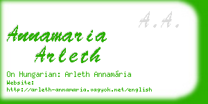 annamaria arleth business card